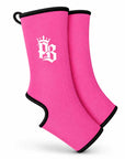 Pitbull Ankle Supports Pink Pitbull PB With Crown Basics Ankle Suports