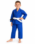 Pitbull BJJ Kids Blue / M00 Pitbull Plain Kids BJJ Gi