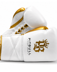 Pitbull Boxing Gloves Lace Up Pitbull Pure Gold Lace Up Boxing Gloves White