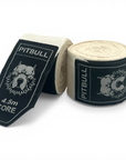 Pitbull Hand Wraps & Accessories Winter White Pitbull Core Semi Elastic Hand Wraps 4.5m