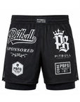 Pitbull MMA Shorts Pitbull Sponsored MMA Grappling 2-in-1 Shorts