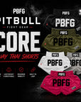 Pitbull Muay Thai Shorts Pitbull Core Muay Thai Shorts Army Green