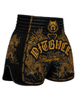 Pitbull Muay Thai Shorts Pitbull Dragons Muay Thai Shorts Black/Gold