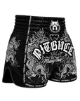 Pitbull Muay Thai Shorts Pitbull Dragons Muay Thai Shorts Black/White