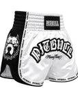 Pitbull Muay Thai Shorts Pitbull Savage Muay Thai Shorts White/Black