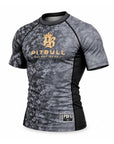 Pitbull Shortsleeve Rash Guard Pitbull PBFG Short Sleeve Rashguard Grey