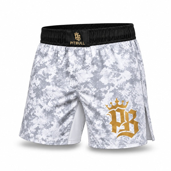 Pitbull PBFG MMA Grappling Shorts White