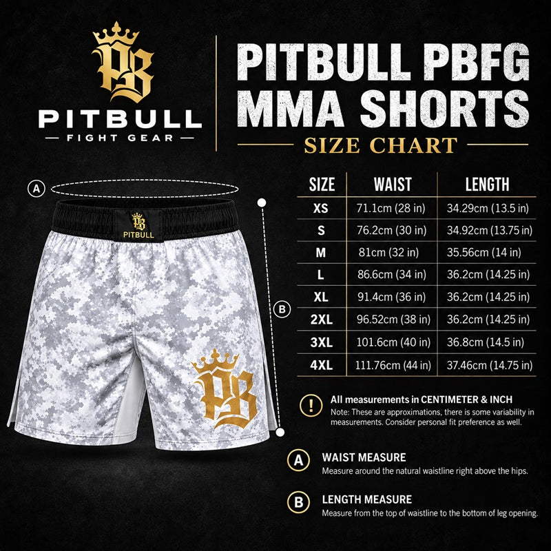 Pitbull PBFG MMA Grappling Shorts Khaki