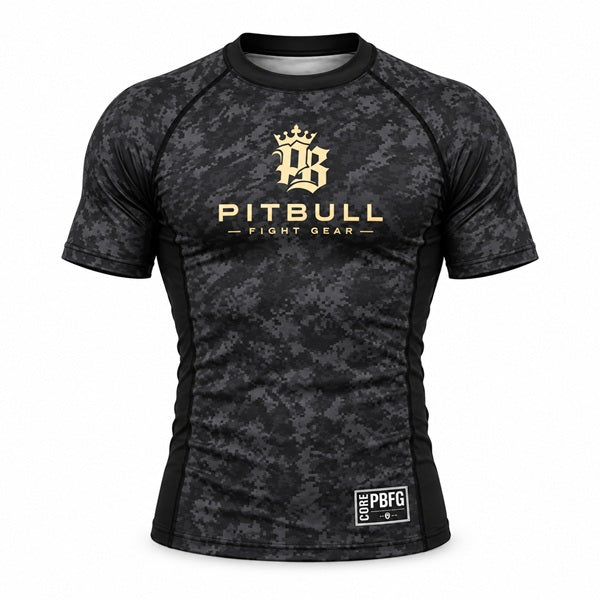 Pitbull PBFG Short Sleeve Rashguard Black