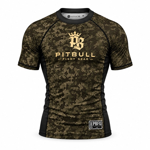 Pitbull PBFG Short Sleeve Rashguard Khaki