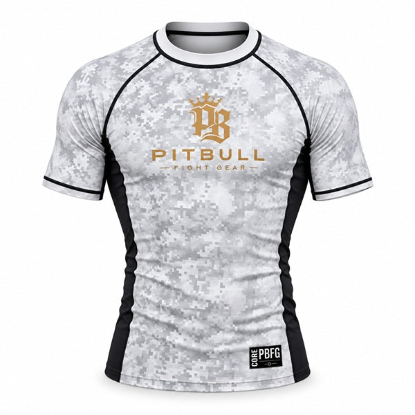 Pitbull PBFG Short Sleeve Rashguard White