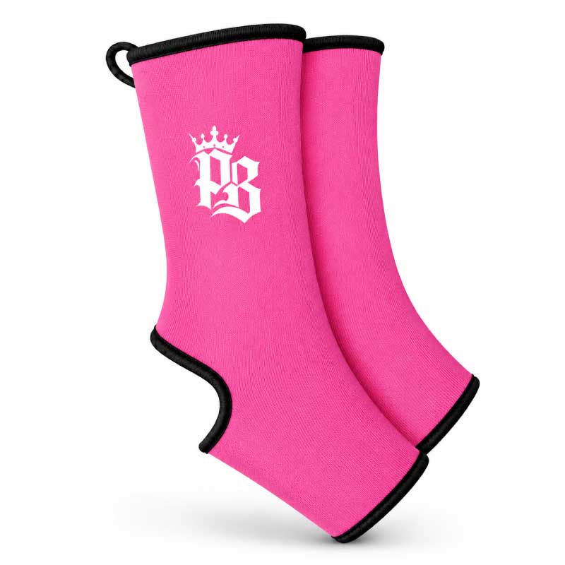 Pitbull Ankle Supports Pink Pitbull PB With Crown Basics Ankle Suports