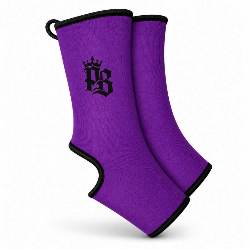 Pitbull Ankle Supports Purple Pitbull PB With Crown Basics Ankle Suports