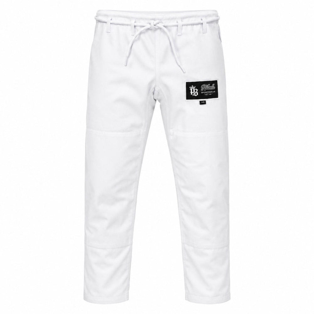 Pitbull BJJ Gis Pitbull Fight Gear Sponsored BJJ Gi White
