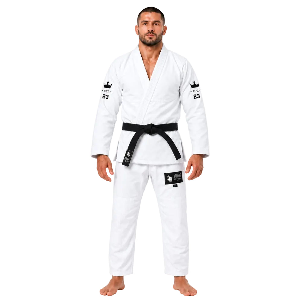 Pitbull BJJ Gis Pitbull Fight Gear Sponsored BJJ Gi White