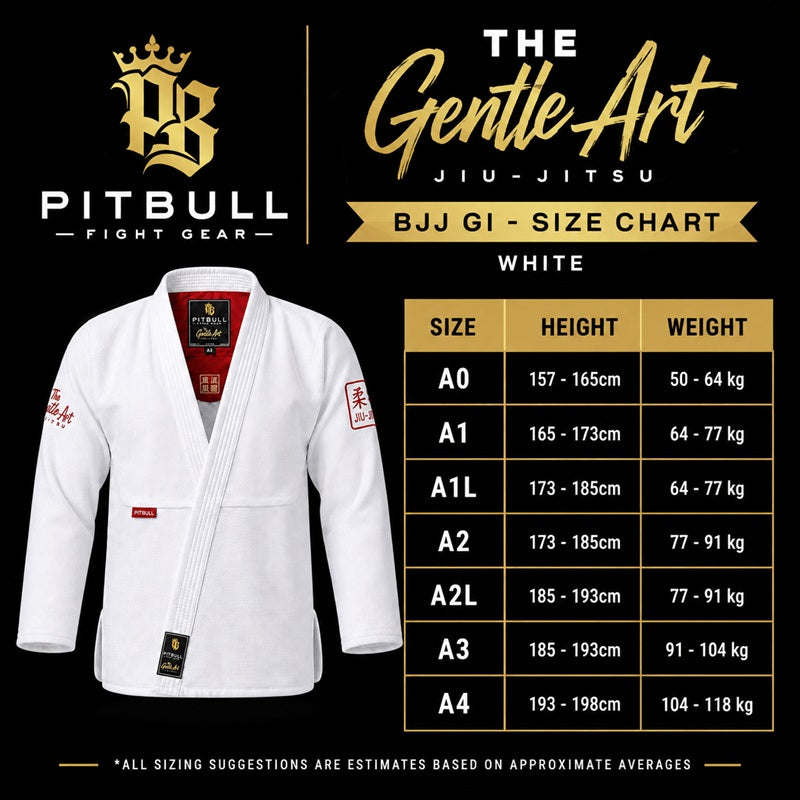 Pitbull BJJ Gis Pitbull The Gentle Art BJJ Gi White