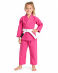 Pitbull BJJ Kids Pink / M00 Pitbull Plain Kids BJJ Gi