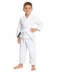 Pitbull BJJ Kids White / M00 Pitbull Plain Kids BJJ Gi