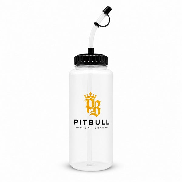 Pitbull Corner Supplies Pitbull Cornerman Water Bottle With Straw
