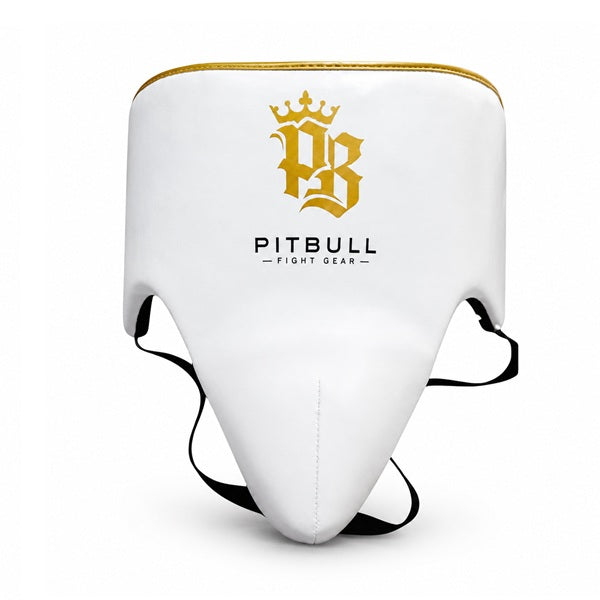 Pitbull Groin &amp; Chest Guards Pitbull Pure Gold Groin Guard White