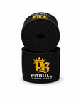 Pitbull Hand Wraps & Accessories Black Pitbull Pure Gold Hand Wraps 4m