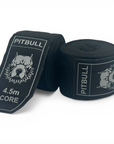 Pitbull Hand Wraps & Accessories Stealth Black Pitbull Core Semi Elastic Hand Wraps 4.5m