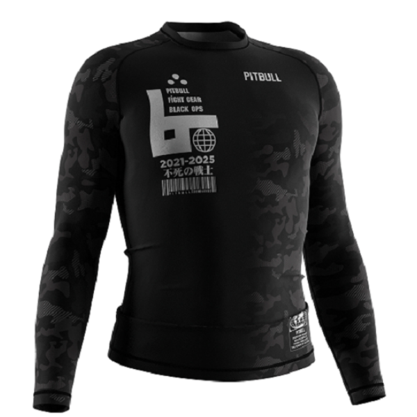 Pitbull Longsleeve Rash Guard Pitbull Black Ops Long Sleeve Rashguard