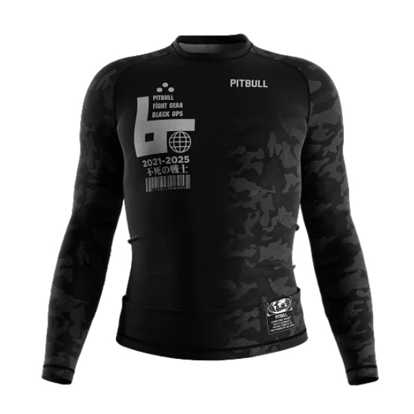 Pitbull Longsleeve Rash Guard Pitbull Black Ops Long Sleeve Rashguard