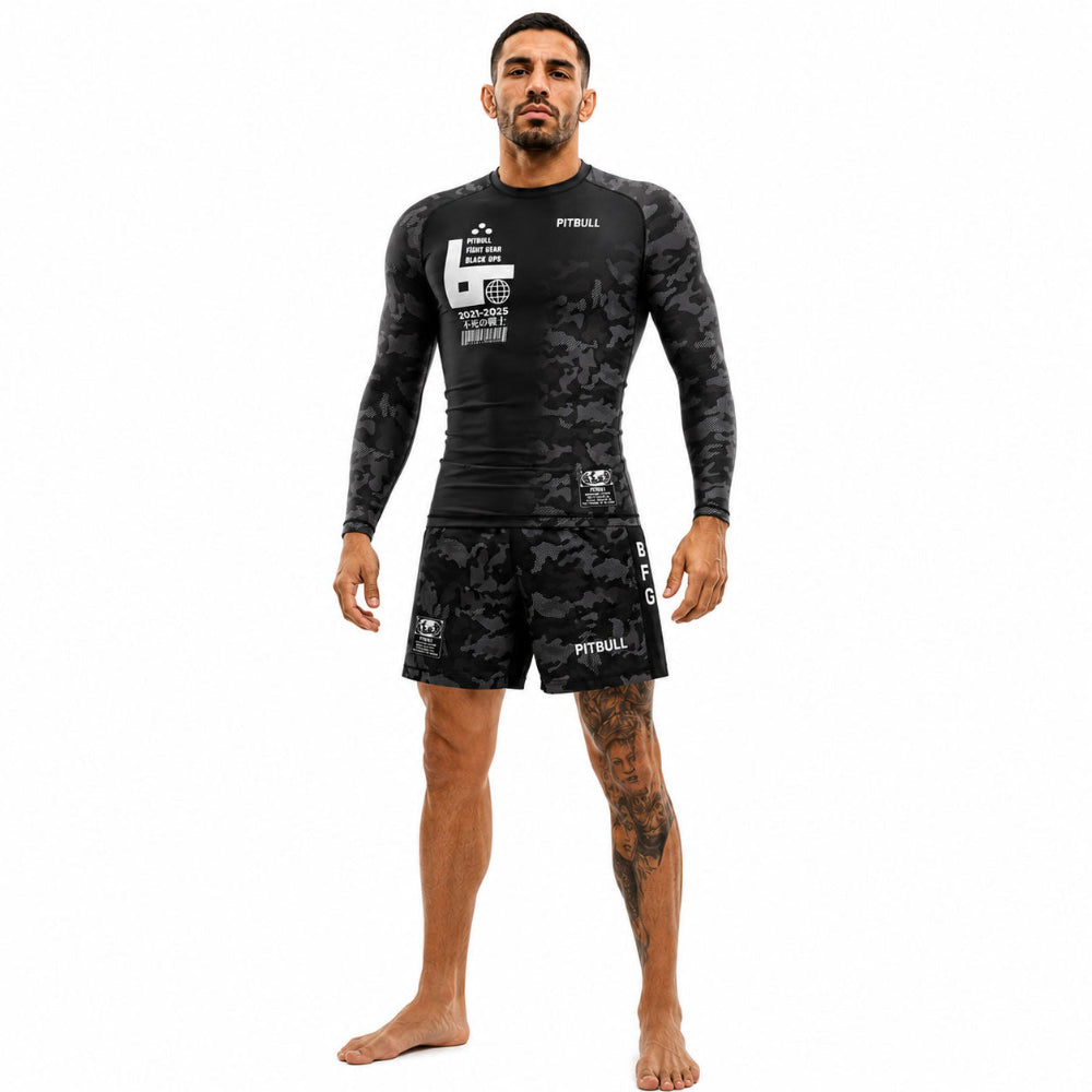 Pitbull Longsleeve Rash Guard Pitbull Black Ops Long Sleeve Rashguard
