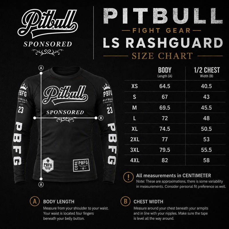 Pitbull Longsleeve Rash Guard Pitbull Sponsored Long Sleeve Rashguard