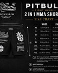 Pitbull MMA Shorts Pitbull Sponsored MMA Grappling 2-in-1 Shorts