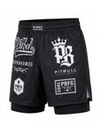Pitbull MMA Shorts Pitbull Sponsored MMA Grappling 2-in-1 Shorts