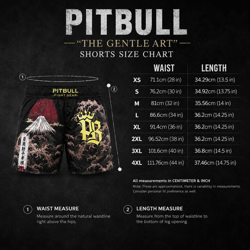 Pitbull MMA Shorts Pitbull The Gentle Art MMA Grappling Shorts