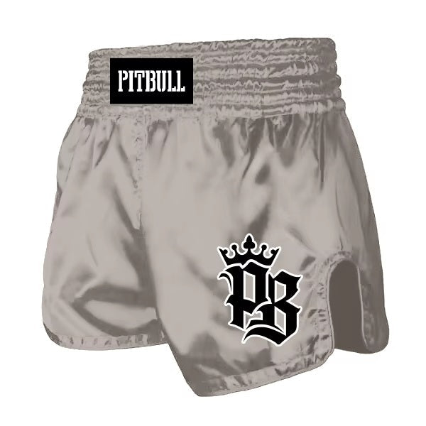 Pitbull Muay Thai Shorts Pitbull Basics Muay Thai Shorts Grey