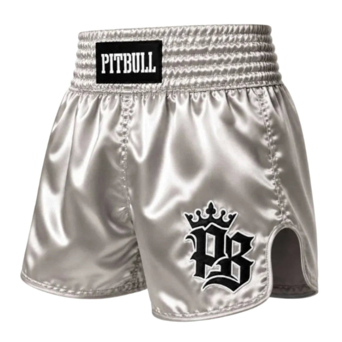 Pitbull Muay Thai Shorts Pitbull Basics Muay Thai Shorts Grey