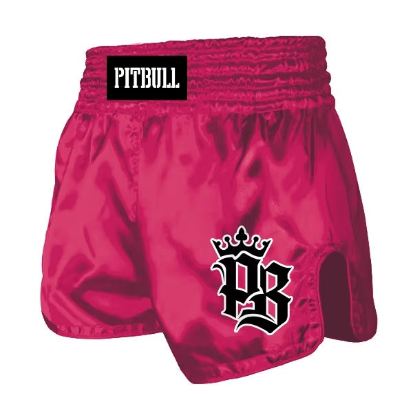 Pitbull Muay Thai Shorts Pitbull Basics Muay Thai Shorts Pink