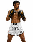 Pitbull Muay Thai Shorts Pitbull Core Muay Thai Shorts Arctic White