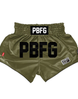 Pitbull Muay Thai Shorts Pitbull Core Muay Thai Shorts Army Green