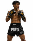 Pitbull Muay Thai Shorts Pitbull Core Muay Thai Shorts Black Stealth