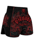 Pitbull Muay Thai Shorts Pitbull Dragons Muay Thai Shorts Black/Red