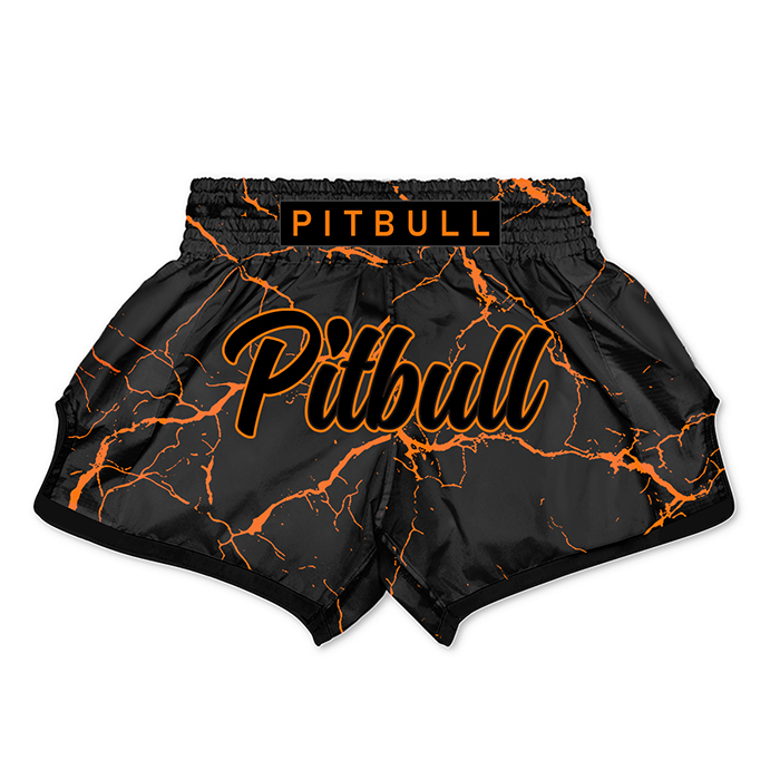 Pitbull Muay Thai Shorts Pitbull Marble Muay Thai Shorts Orange