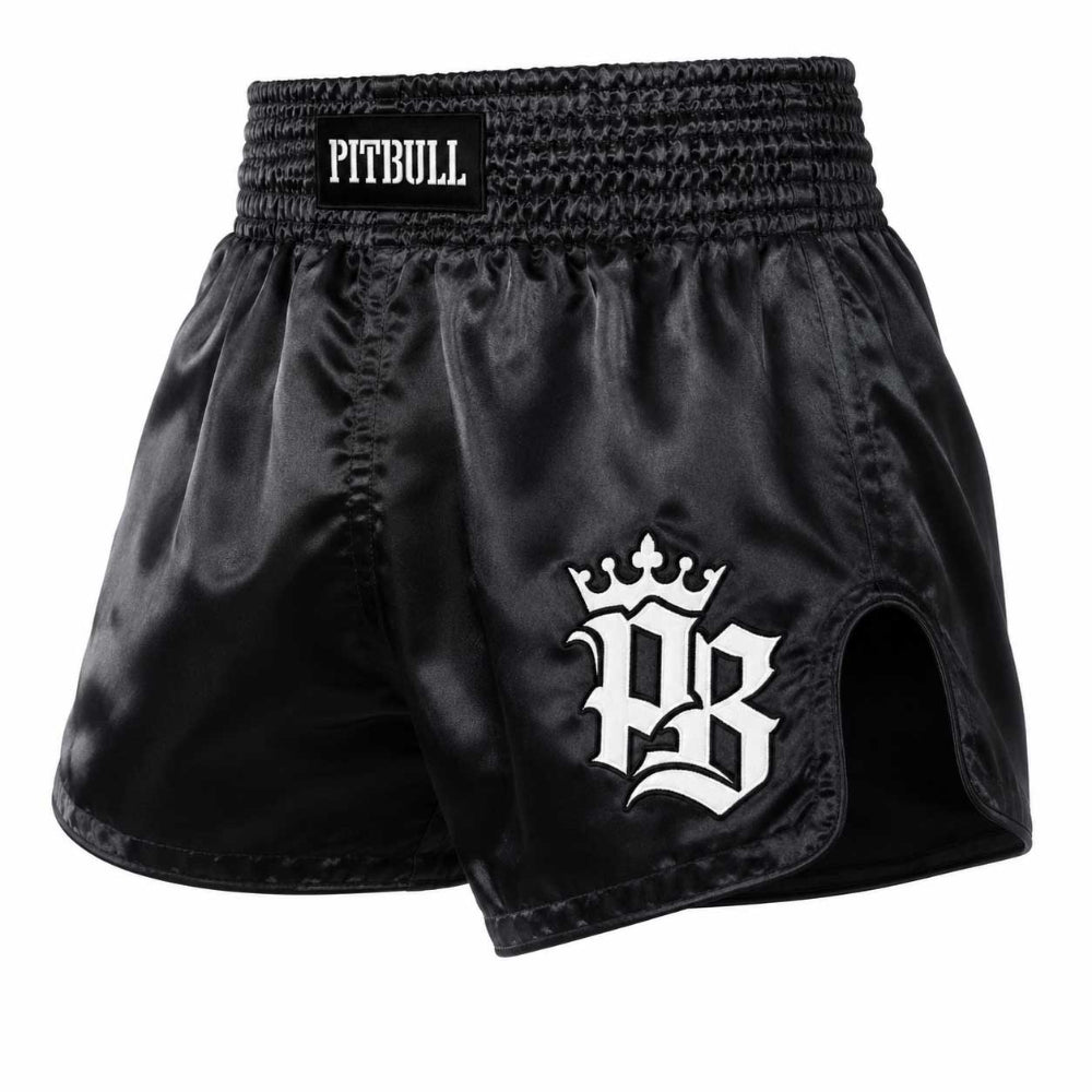 Pitbull Muay Thai Shorts S Pitbull Basics Muay Thai Shorts Black