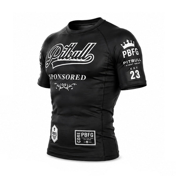 Pitbull Short Sleeve Rashguards Pitbull Sponsored Short Sleeve Rashguard