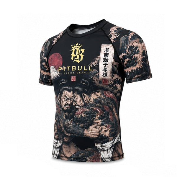 Pitbull Short Sleeve Rashguards Pitbull The Gentle Art Short Sleeve Rashguard