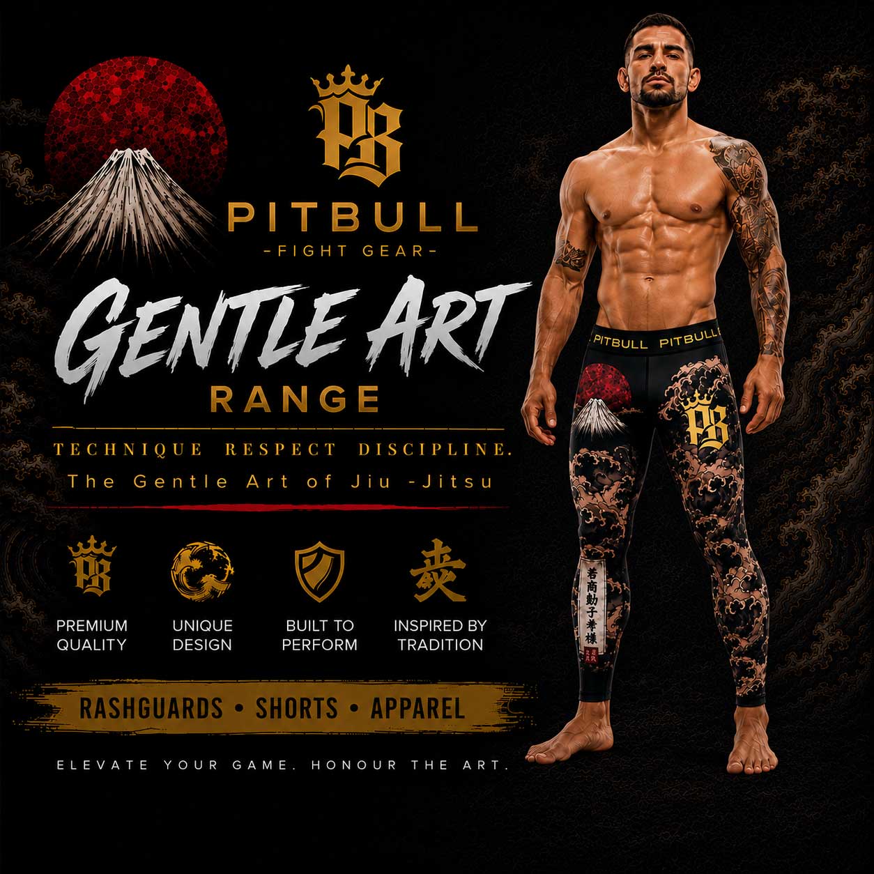 Pitbull Shortsleeve Rash Guard Pitbull The Gentle Art Short Sleeve Rashguard