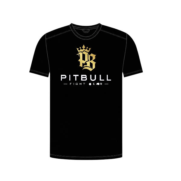 Pitbull T Shirts Pitbull Crown T Shirt Black