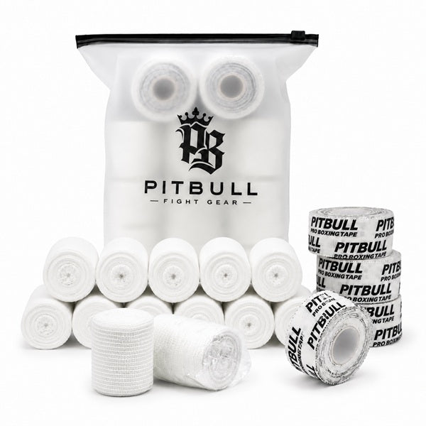 Pitbull Tape &amp; Guaze Pitbull Mixed Hand Wrap Trainers Pack